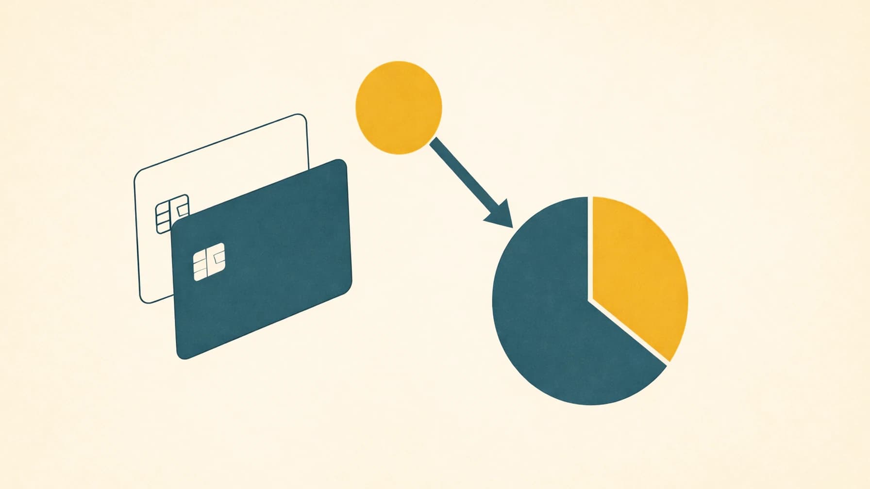 Modernist editorial illustration accompanying a guide on settling credit card debt with Capital One before a lawsuit is filed.